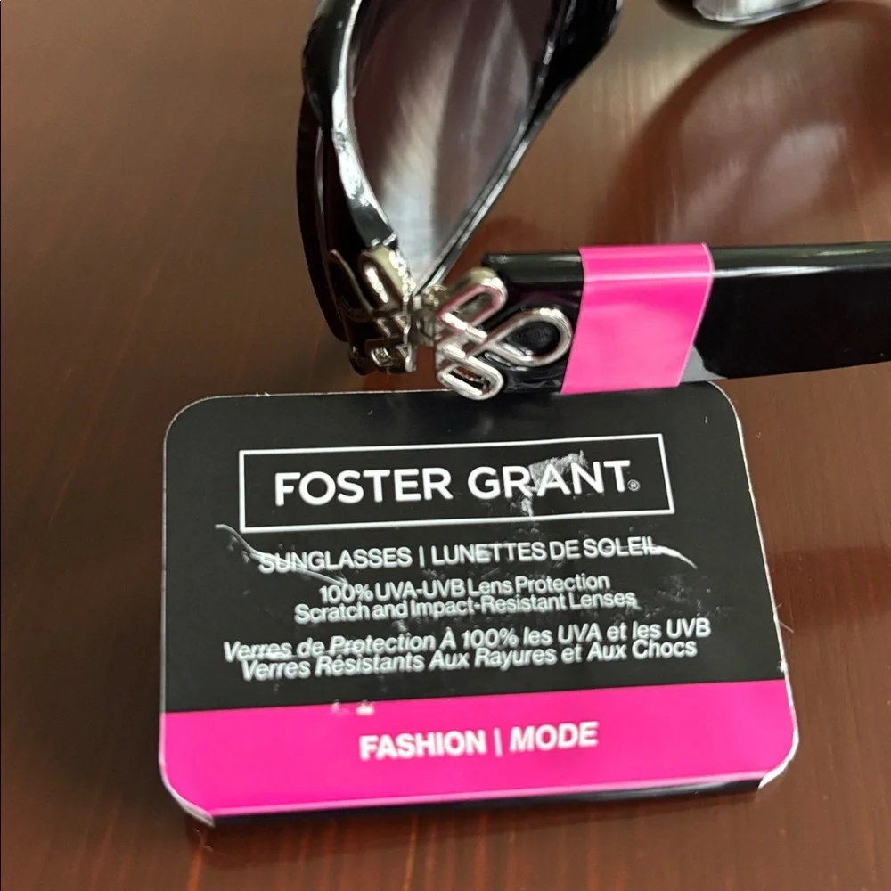 Foster Grant 100% UVA-UVB protect,2 tone brown tortoise shell frame, brown lens